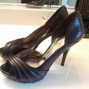Guess open toe heels